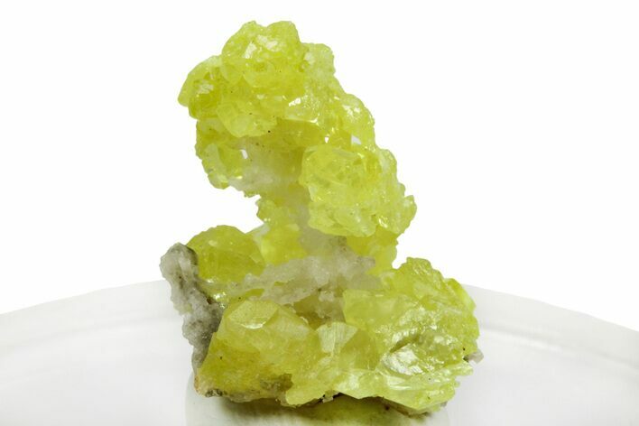 Lemon-Yellow Sulfur Crystal Cluster - Italy #253470